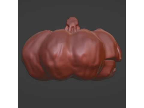 Pumpkin STL key block 3Dプリントモデル
