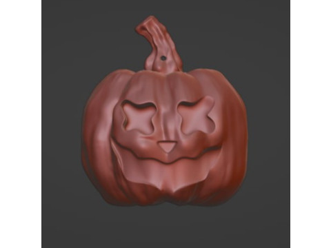 Pumpkin STL Halloween pumpkin key block Modello di stampa 3D