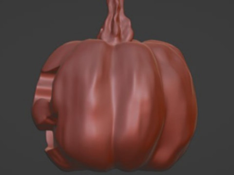 Pumpkin STL Halloween pumpkin key block Modelo de impresión 3D