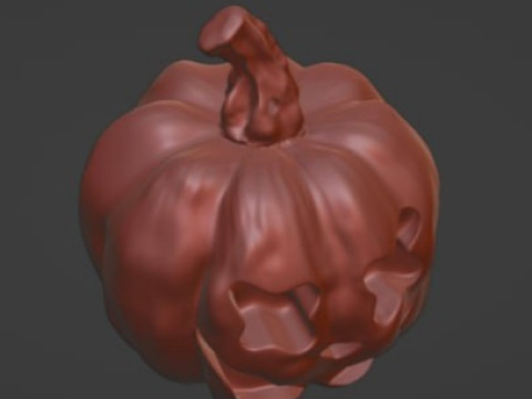 Pumpkin STL Halloween pumpkin key block Modelo de impresión 3D