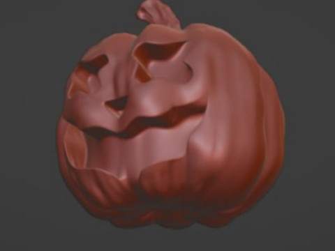 Pumpkin STL Halloween pumpkin key block Modelo de impresión 3D