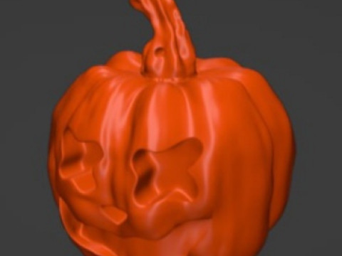 Pumpkin STL Halloween pumpkin key block Modelo de impresión 3D