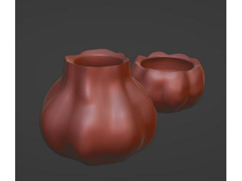 Pumpkin jar ready STL file Jar for spices 3D-Druckmodell
