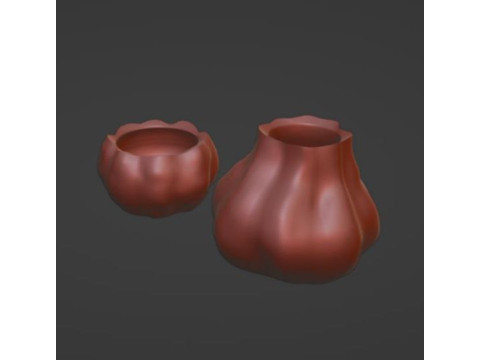 Pumpkin jar ready STL file Jar for spices 3D-Druckmodell