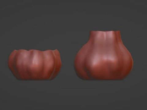 Pumpkin jar ready STL file Jar for spices 3D-Druckmodell