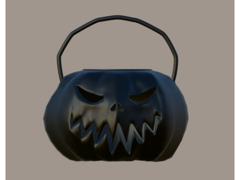Jack-o-lantern pumpkin basket stl file Modelo de impresión 3D