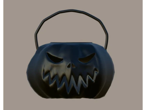 जैक-ओ-लालटेन कद्दू टोकरी एसटीएल फ़ाइल 3D प्रिंट मॉडल