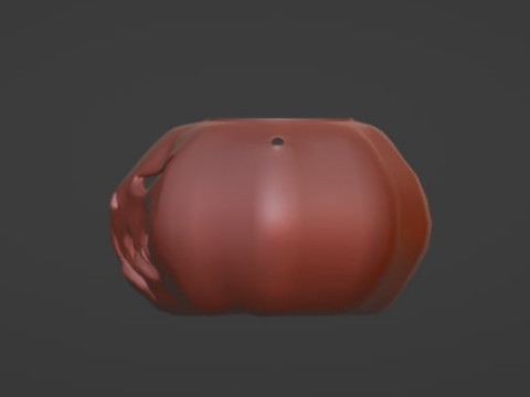 Jack-o-lantern pumpkin basket stl file 3D Baskı Modeli