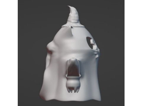 Ghost cat in hat stl file 3Dプリントモデル