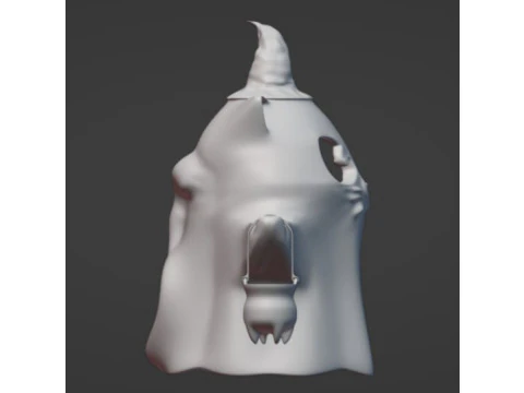 Ghost cat in hat stl file 3D Print Model