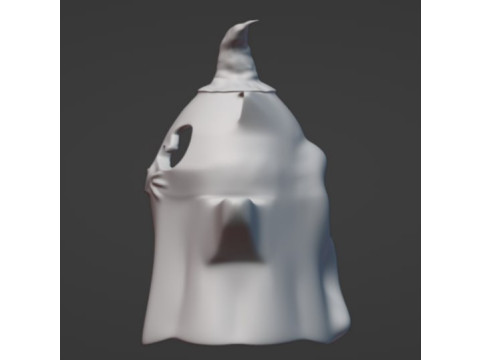 Ghost cat in hat stl file 3Dプリントモデル