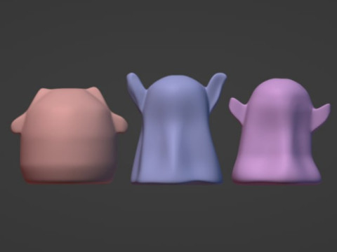 Three ghosts the cleavers or the bowl stl file 3D Принт Модель