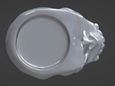 Pot skull 3D Print Model
