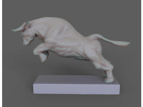 Angry bull 3D print model 3D Print Model
