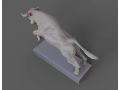 Angry bull 3D print model 3D Print Model