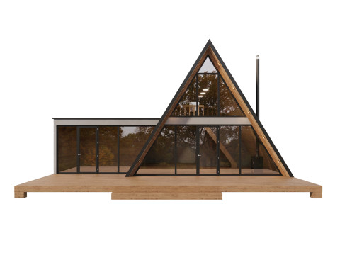 A-frame house 2 Model 3D
