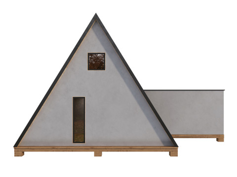 A-frame house 2 Model 3D