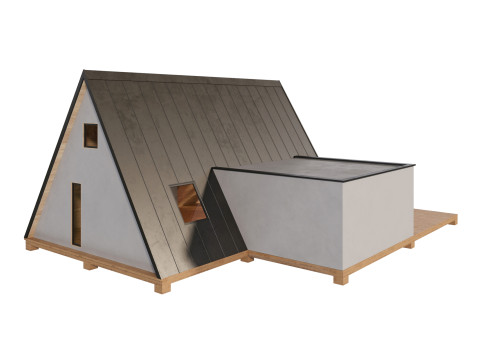 A-frame house 2 Model 3D