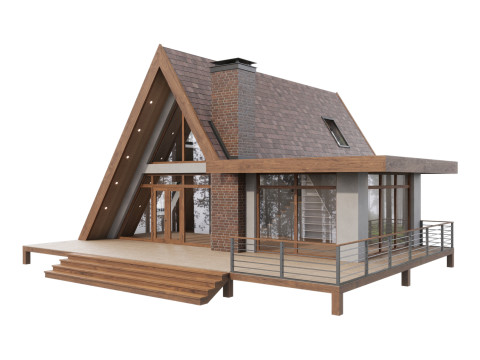 A-frame house 3 3D Model