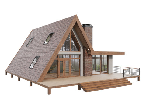 A-frame house 3 Modelo 3D