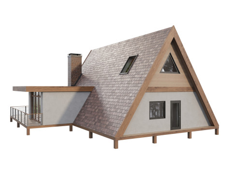 A-frame house 3 Modelo 3D