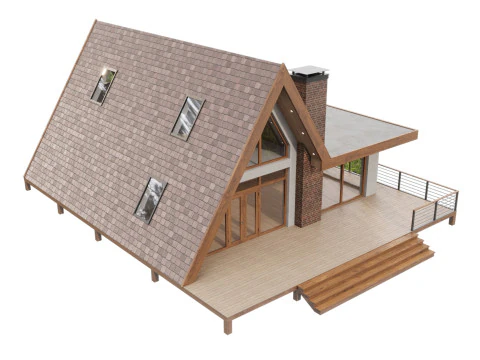 A-frame house 3 3D Model