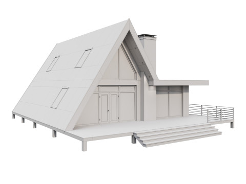 A-frame house 3 Modelo 3D