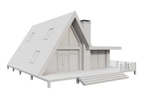 A-frame house 3 3D Model