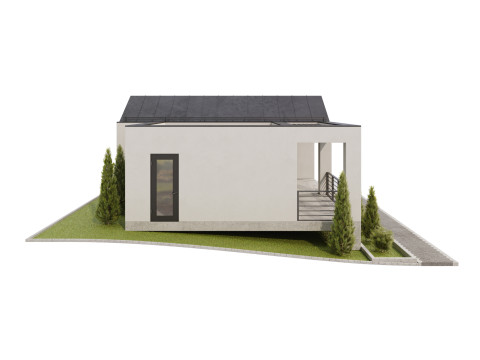 Modern single-story house 5 3D 모델