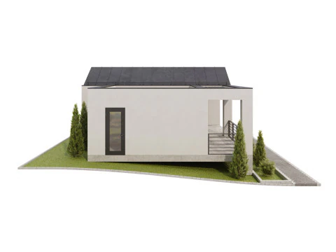 Modern single-story house 5 3D Model