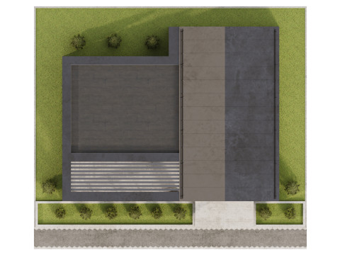 Modern single-story house 5 3D 모델