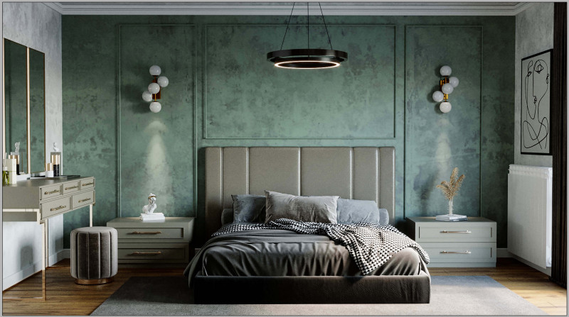 Luxury Bedroom Interior 3dsMax 2020 with Corona Render Model 3D .c4d .max .obj .3ds .fbx .stl .blend 