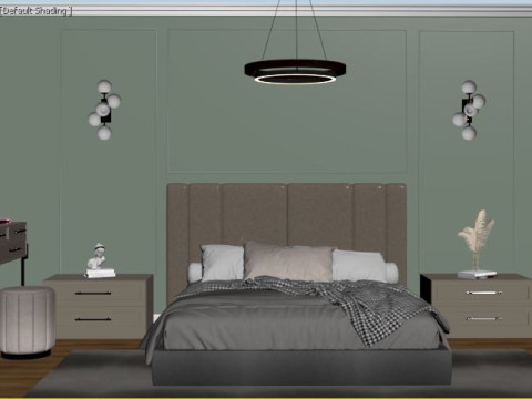 Luxury Bedroom Interior 3dsMax 2020 with Corona Render Model 3D