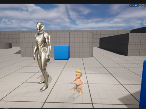 Rigged Boy Little Kid Stylized Anatomy 3D Model