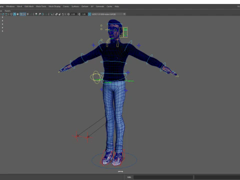 Stylized Young Male 3D Character for Animation 3D Model