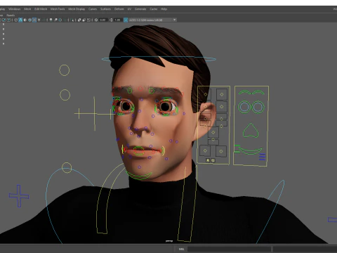 Stylized Young Male 3D Character for Animation 3D Model