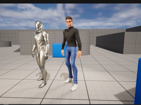 Stylized Young Male 3D Character for Animation 3D Model