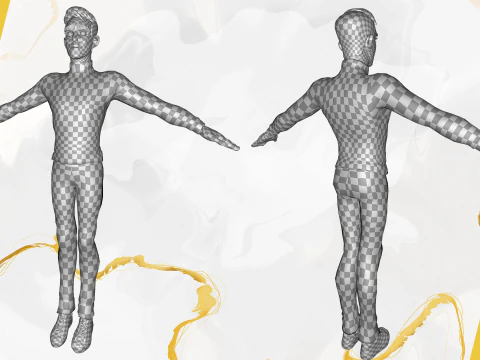 Stylized Young Male 3D Character for Animation 3D Model