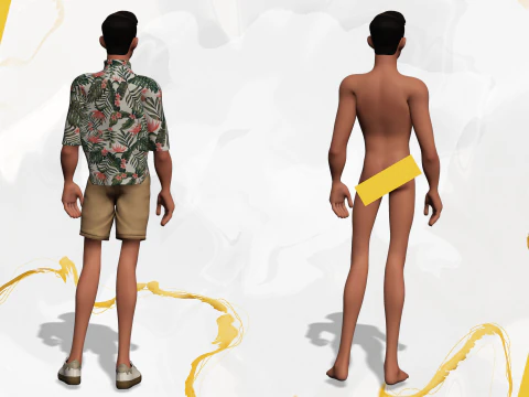 Cartoon Man Dancing stylized human 3D Model