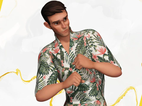Cartoon Man Dancing stylized human 3D Model
