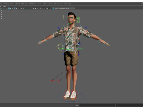 Cartoon Man Dancing stylized human 3D Model