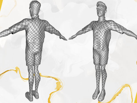 Cartoon Man Dancing stylized human 3D Модель