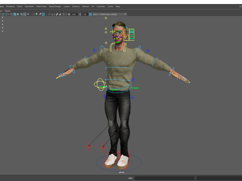 Stylized Classic cartoon man stylized figure 3D Model