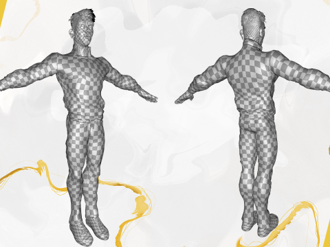 Stylized Classic cartoon man stylized figure 3D Model