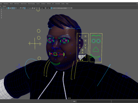 Cartoon black man wearing hoodie realistic stylization Modelo 3D