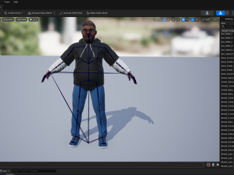 Cartoon black man wearing hoodie realistic stylization Modelo 3D