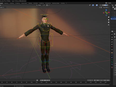 Soldier United States Army toon realistic stylization Modello 3D