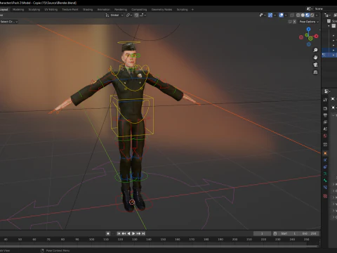Soldier United States Army toon realistic stylization 3D Model