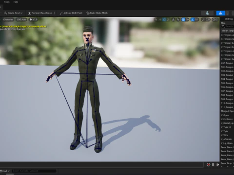 Soldier United States Army toon realistic stylization 3D Model