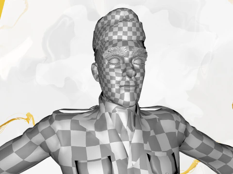 Soldier United States Army toon realistic stylization 3D Model